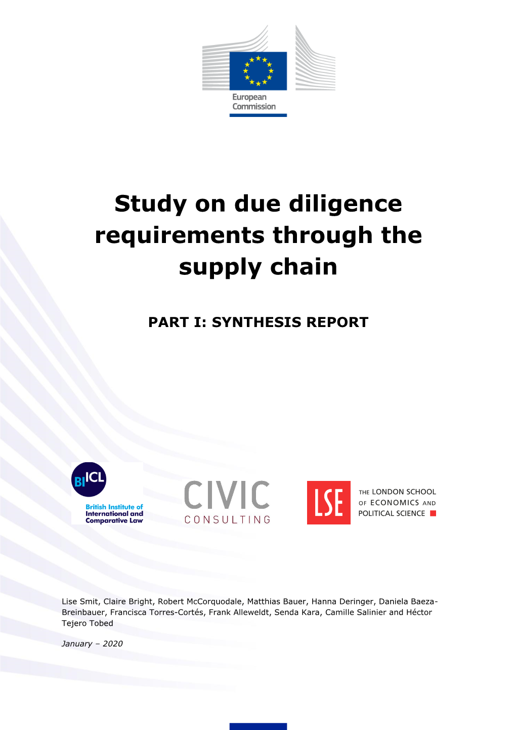 Study on Due Diligence Requirements Through the Supply Chain