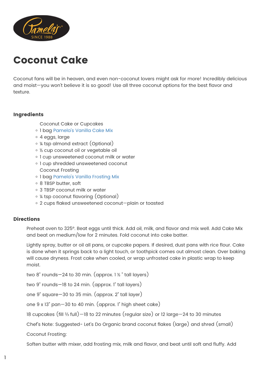 Coconut Cake