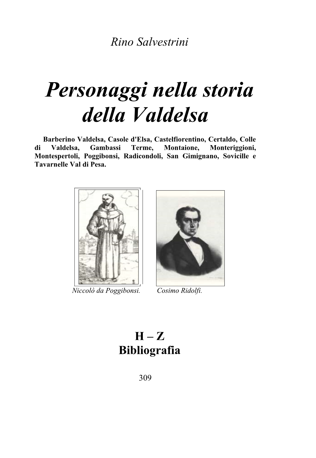 Personaggi Nella Storia Della Valdelsa H-Z (Pdf)