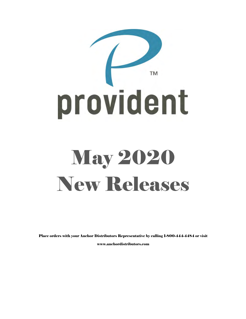 May 2020 New Releases