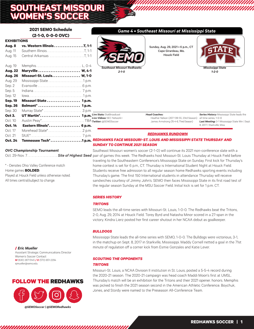 Southeast Missouri Women's Soccer