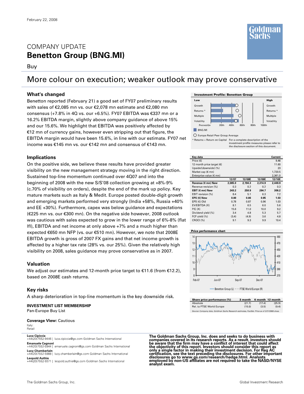 Benetton Group (BNG.MI) February 22, 2008
