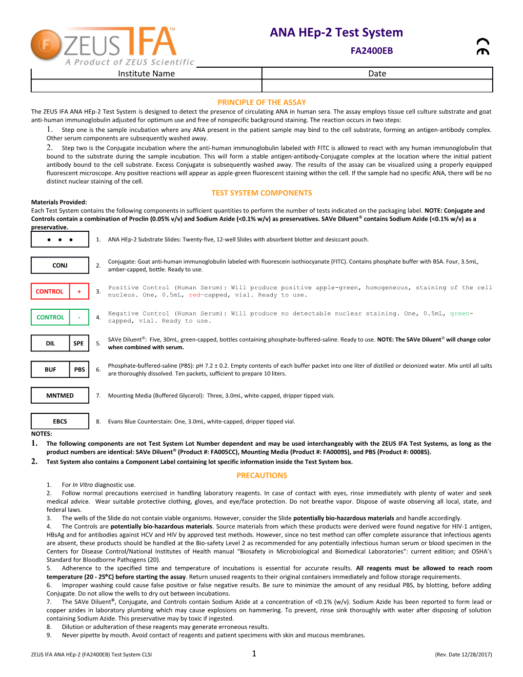 Principle of the Assay s1