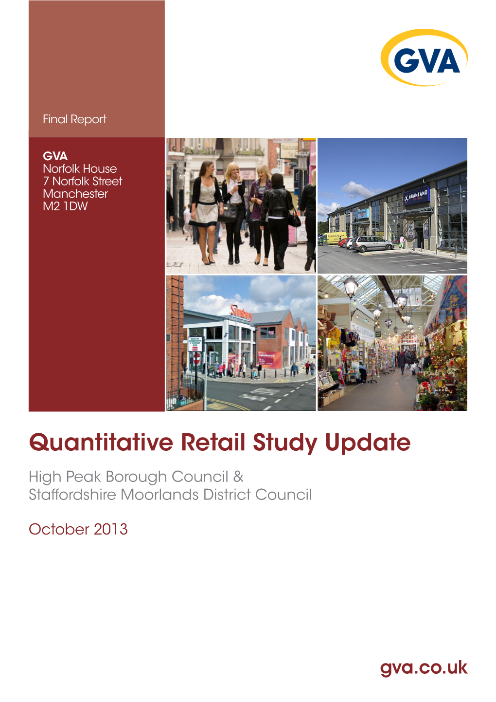 Quantitative Retail Study Update High Peak Borough Council & Staffordshire Moorlands District Council