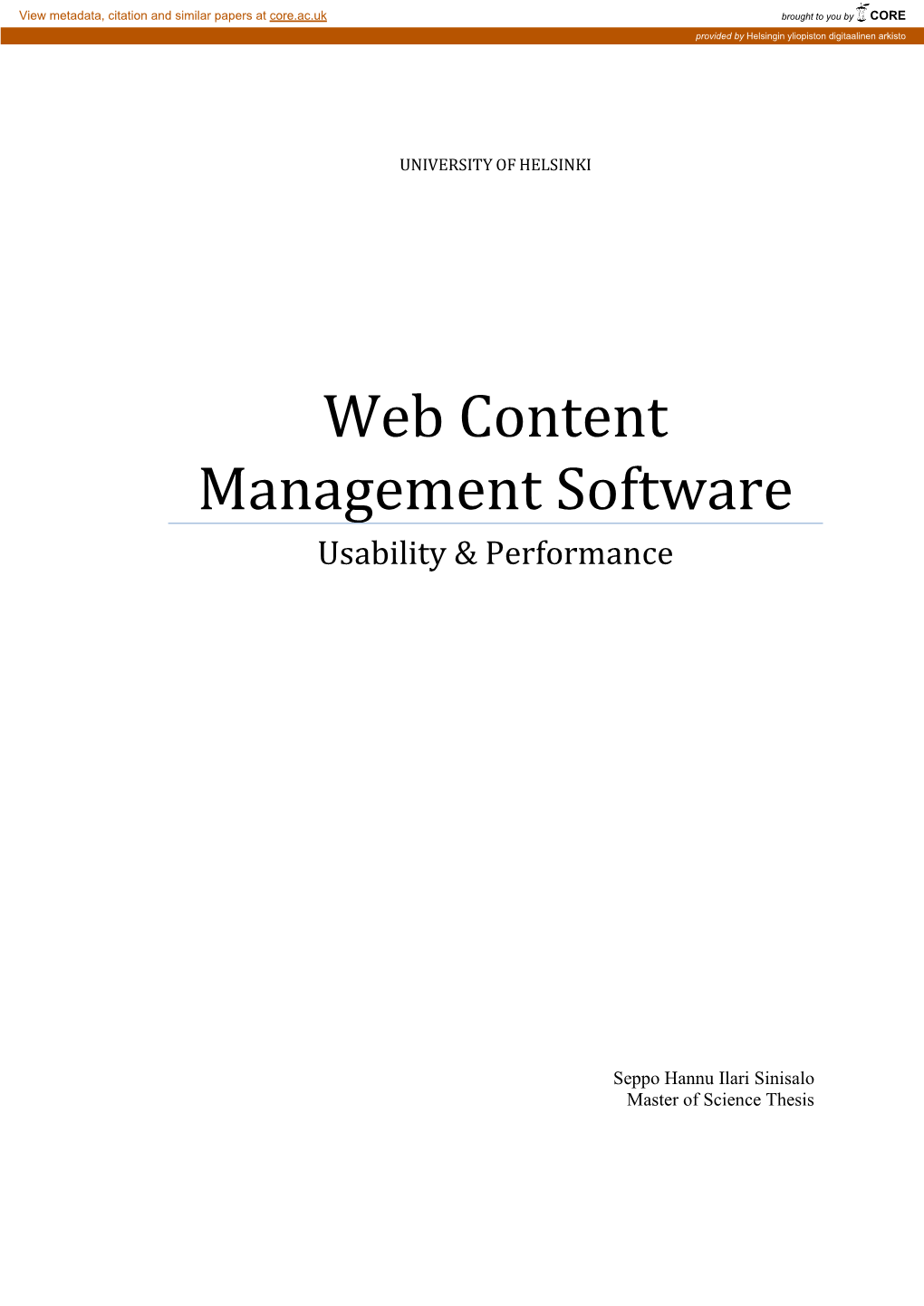 Web Content Management Software