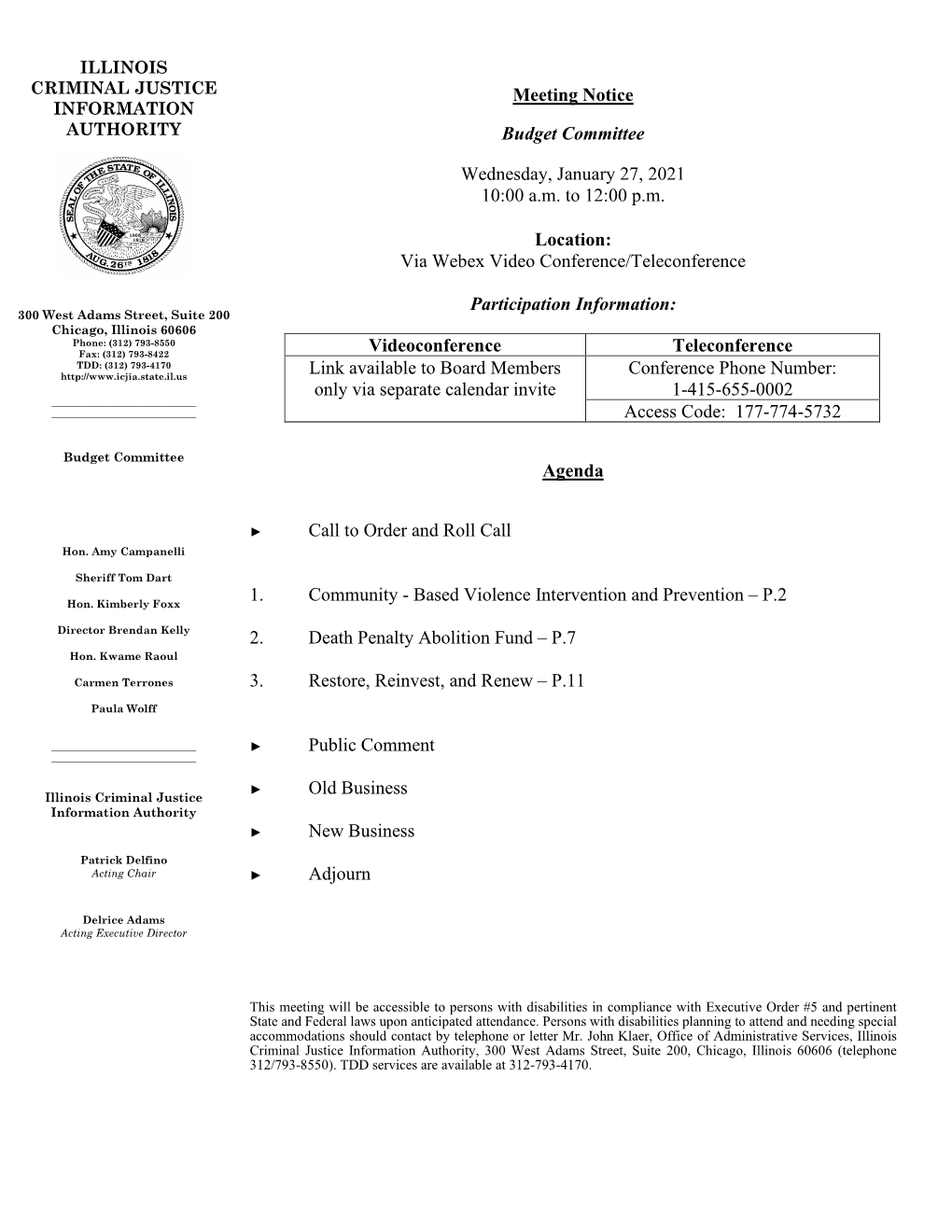 Budget Committee Materials 012721.Pdf