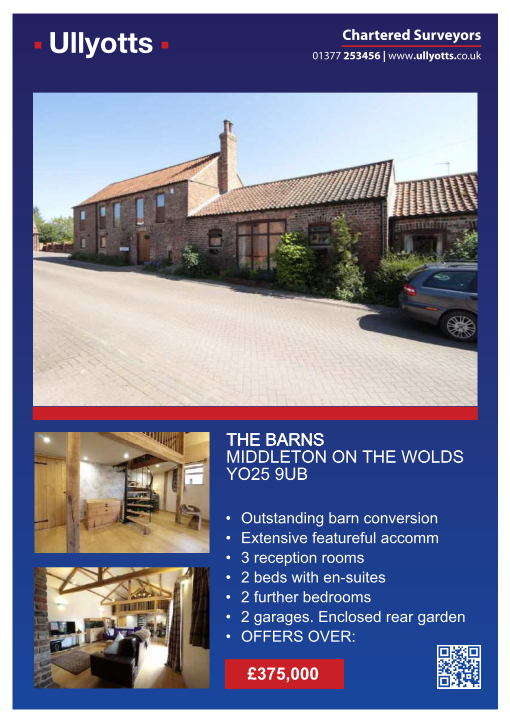 £375,000 the Barns Middleton on the Wolds Yo25
