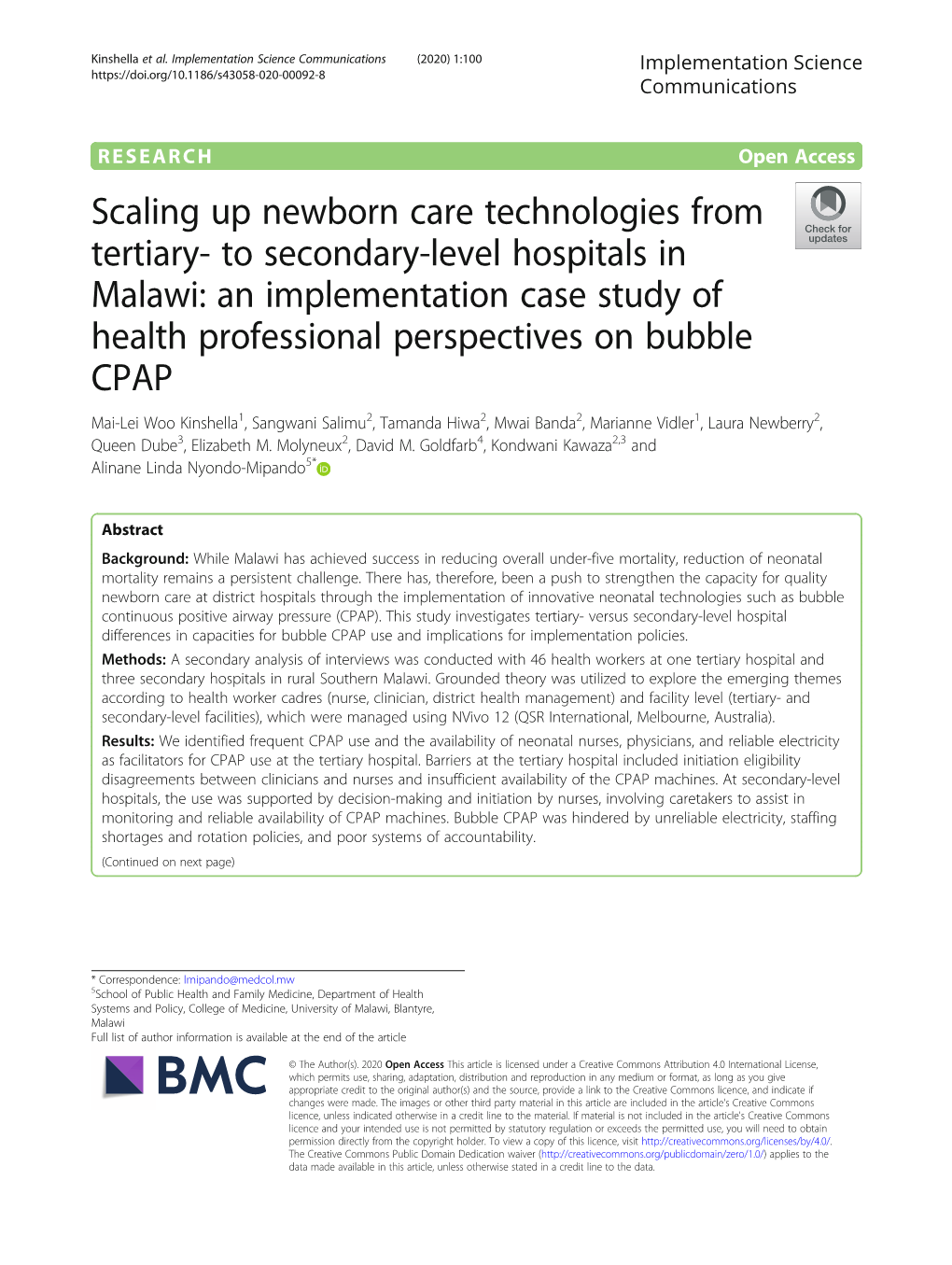 Scaling up Newborn Care Technologies from Tertiary- to Secondary-Level