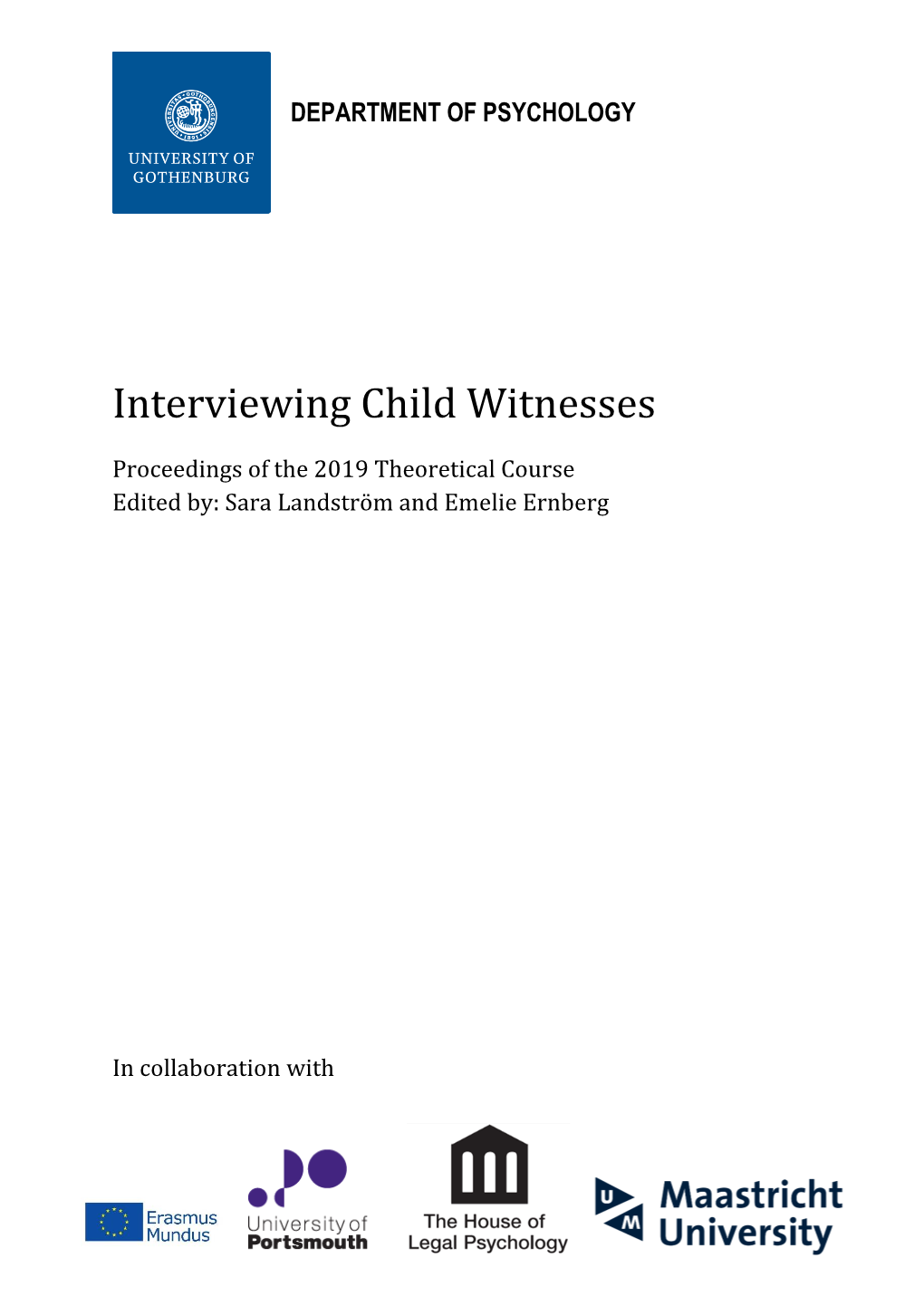 Interviewing Child Witnesses