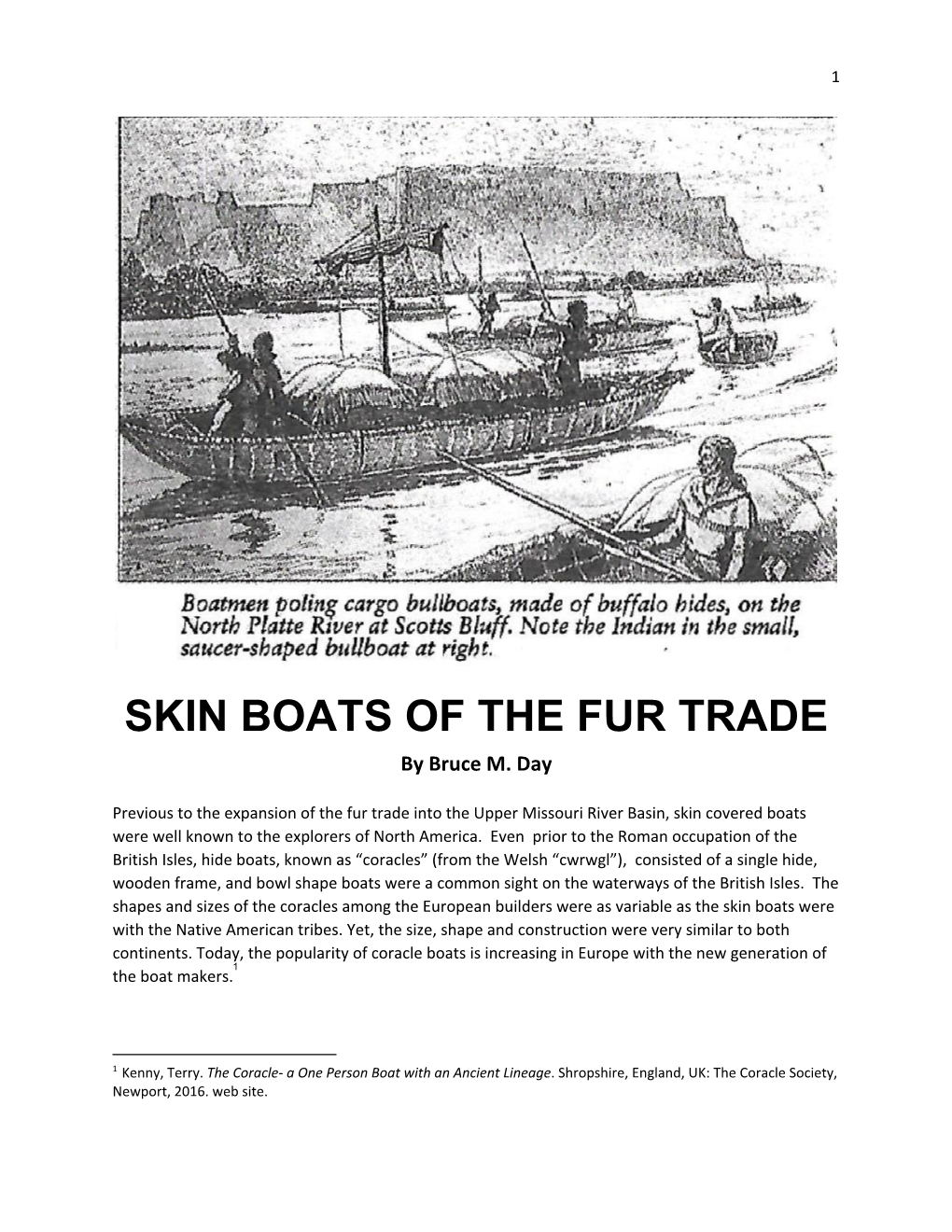 SKIN BOATS of the FUR TRADE by Bruce M