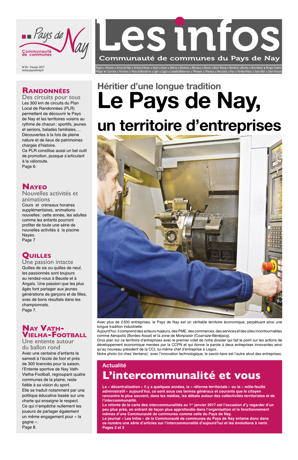 Le Pays De Nay, Un Territoire D'entreprises