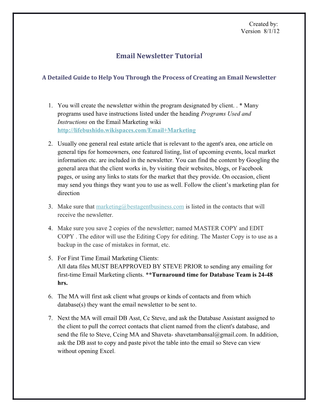 A Detailed Guide to Help You Through the Process of Creating an Email Newsletter