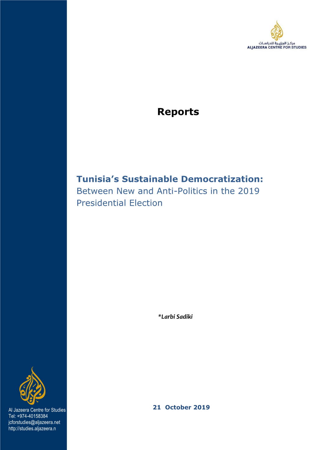 Tunisia's Sustainable Democratization