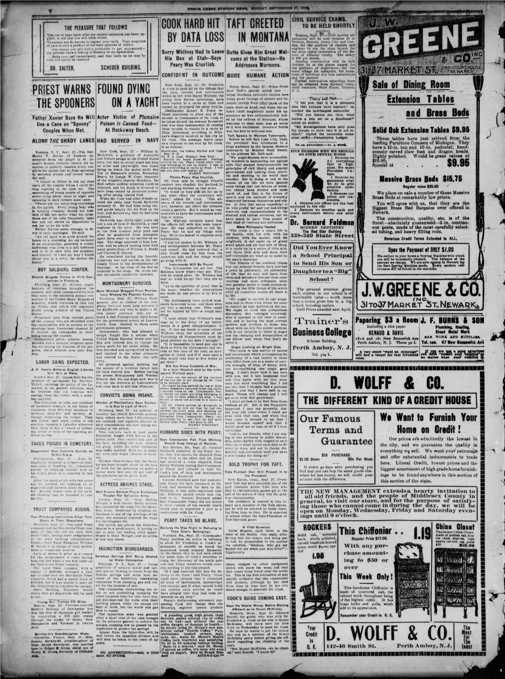 Perth Amboy Evening News (Perth Amboy, N.J.). 1909-09-27 [P