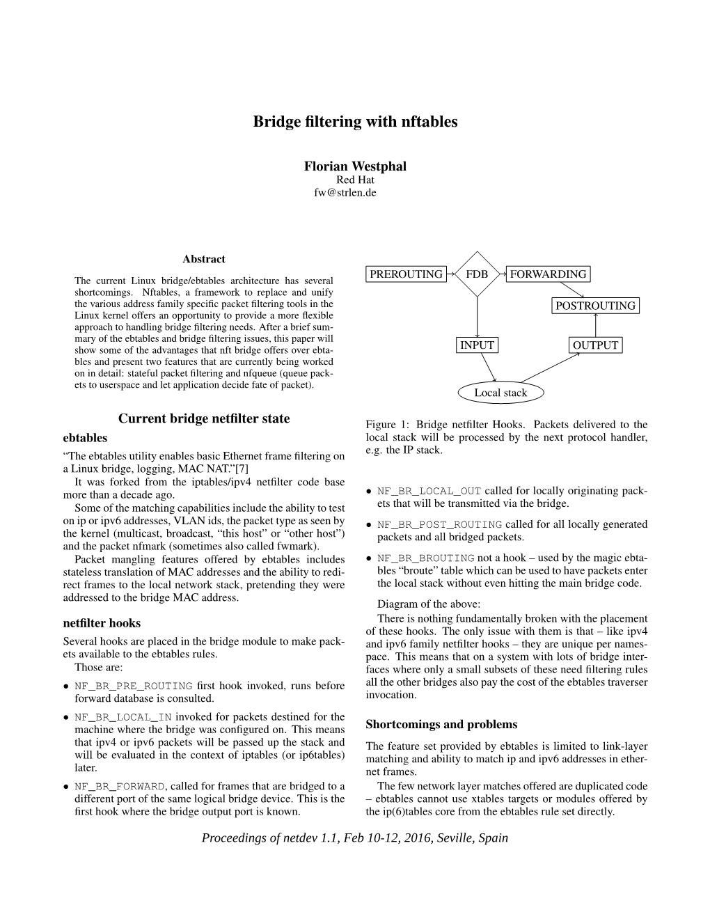 Bridge Filtering with Nftables