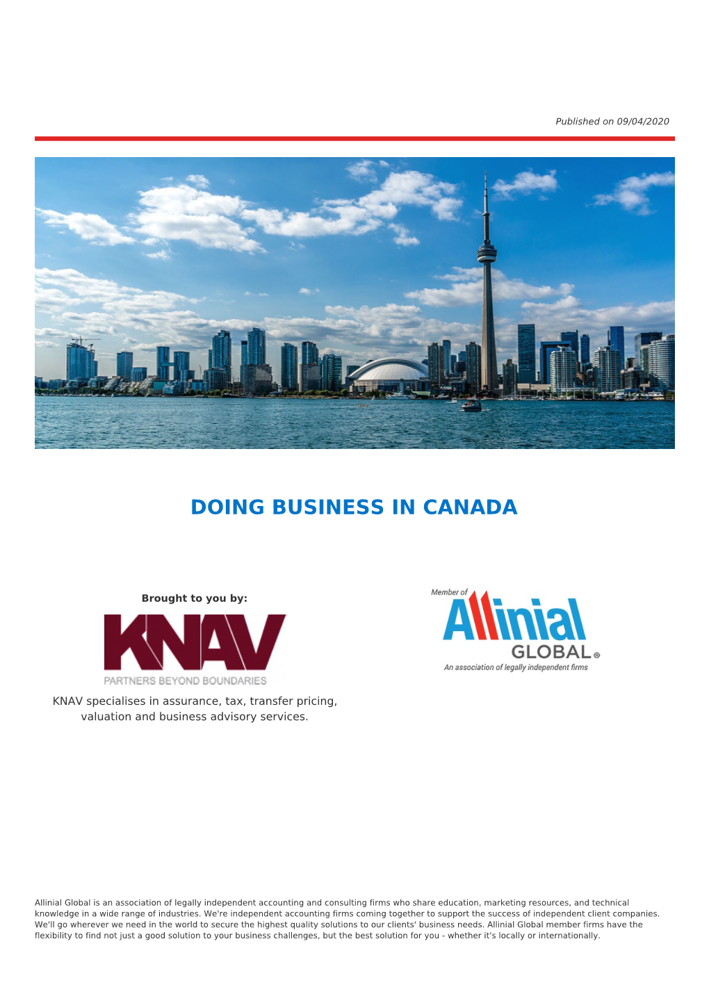 Doing Business in Canada