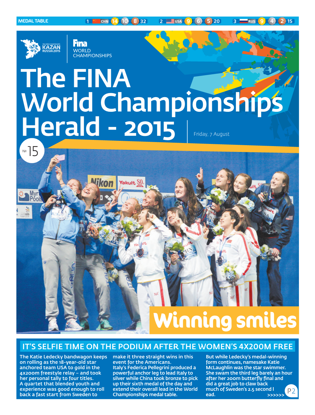 The FINA World Championships Herald