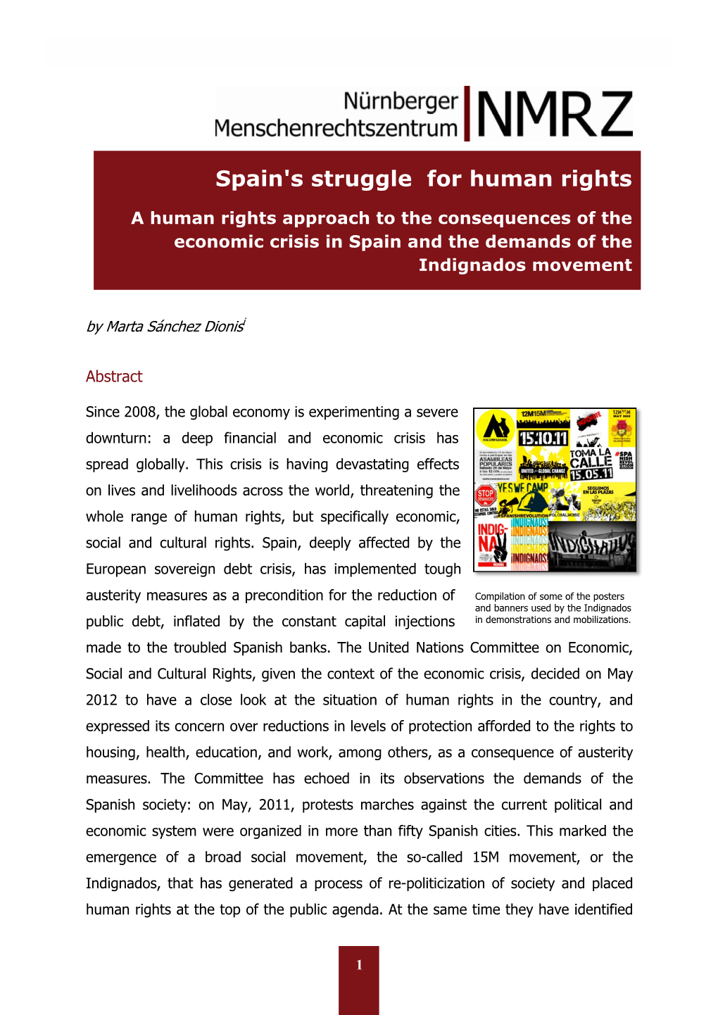 Spain's Struggle for Human Rights
