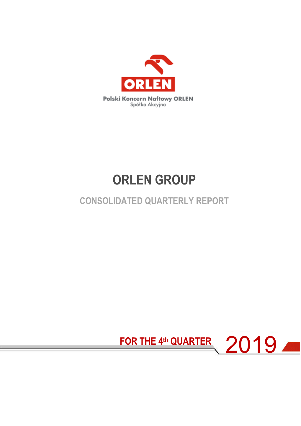 Orlen Group Consolidated Quarterly Report