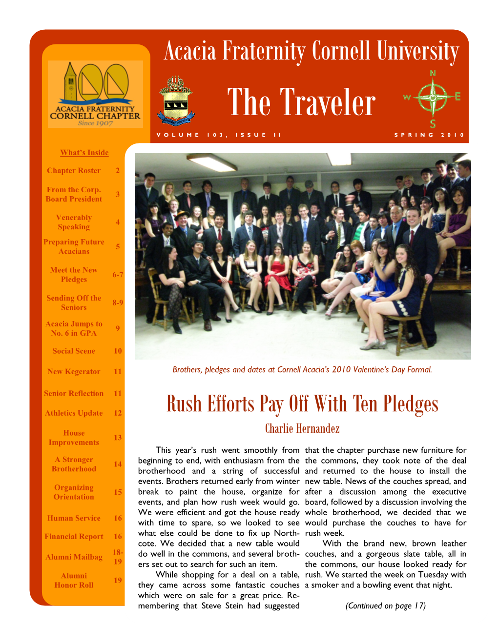 Acacia Fraternity Cornell University the Traveler