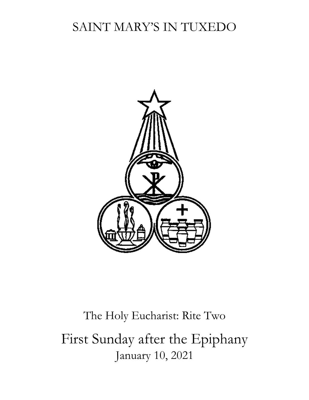 First Sunday After the Epiphany January 10, 2021