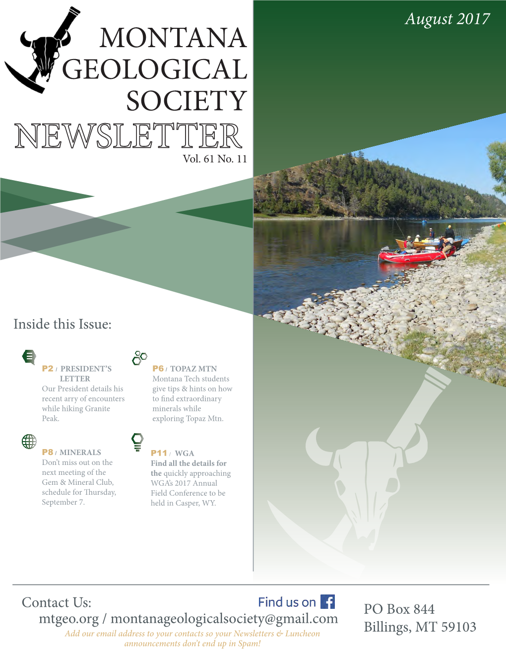 The Montana Geological Society to Keep Up-To-Date with the MGS