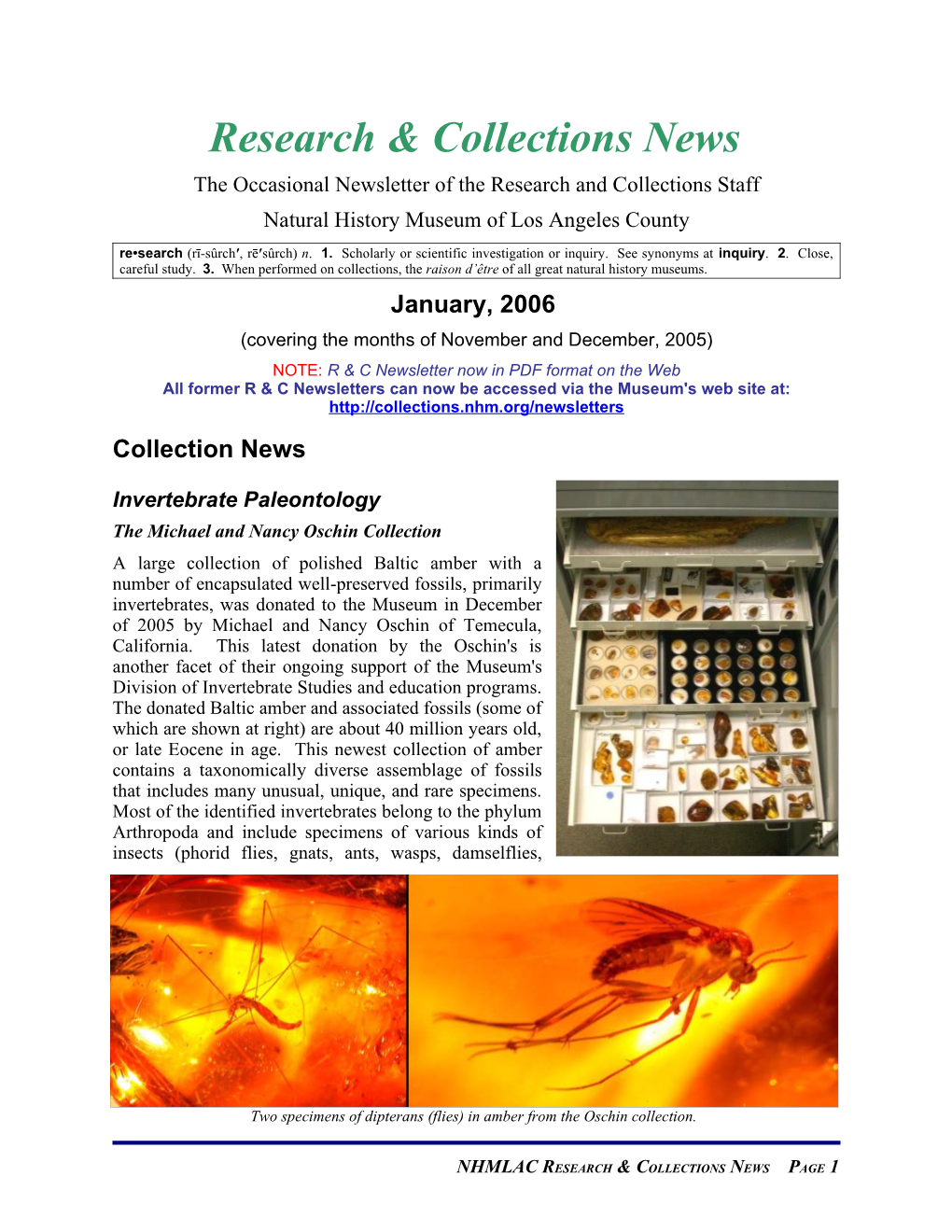 2006-01 R&C Newsletter