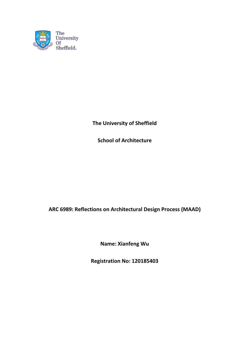 The University of Sheffield School of Architecture ARC