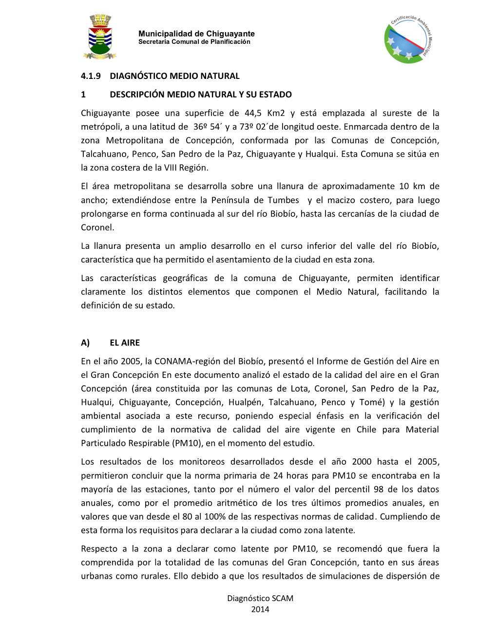 Informe Municipalidad De Chiguayante
