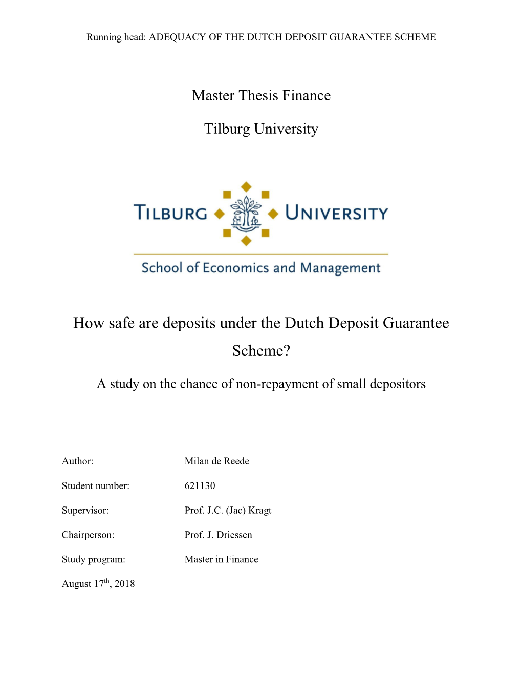 How Safe Are Deposits Under the Dutch Deposit Guarantee Scheme?