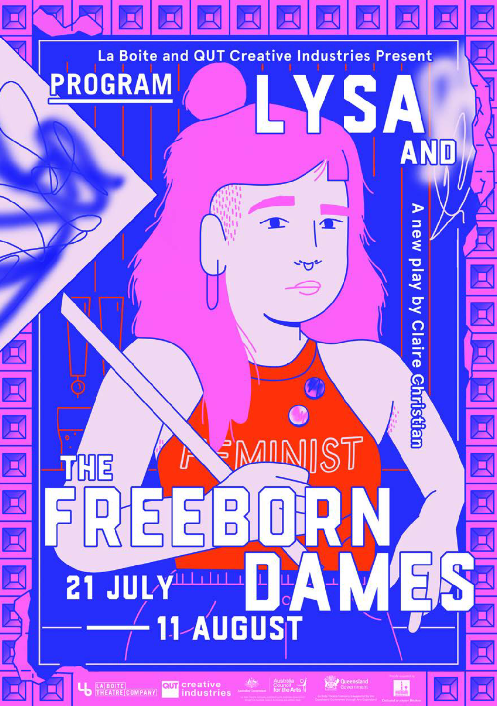 Program Lysa and the Freeborn Dames La Boite Theatre Company 1