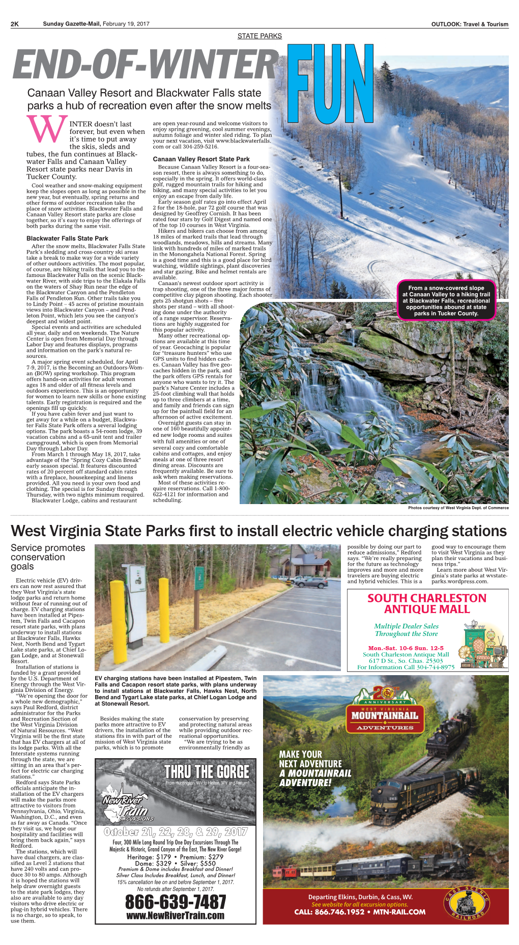 West Virginia State Parks Irst to Install Electric Vehicle Charging Stations