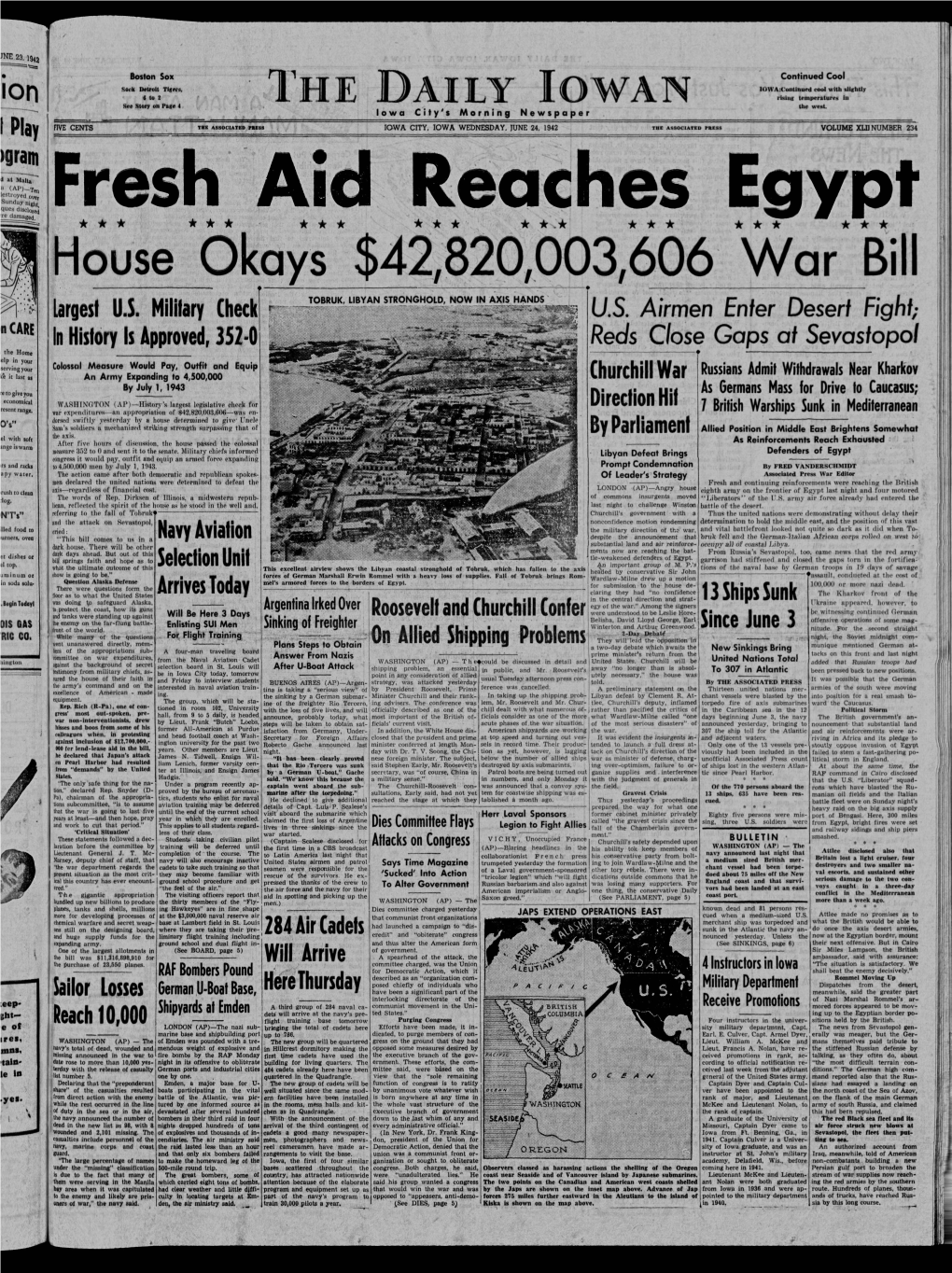 Daily Iowan (Iowa City, Iowa), 1942-06-24