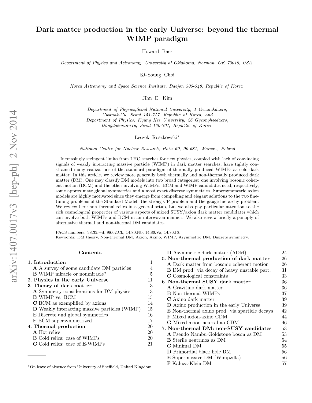 Dark Matter Production in the Early Universe: Beyond the Thermal WIMP Paradigm