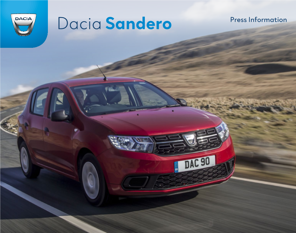 Dacia Sandero Press Information Contents