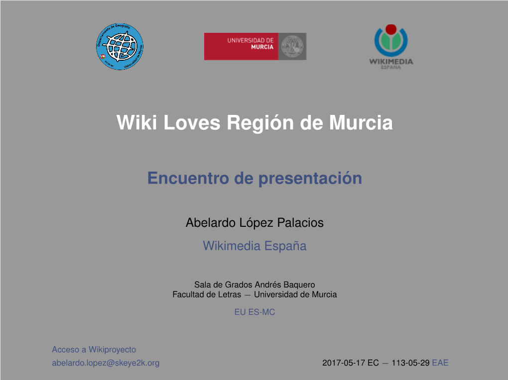 Wiki Loves Región De Murcia