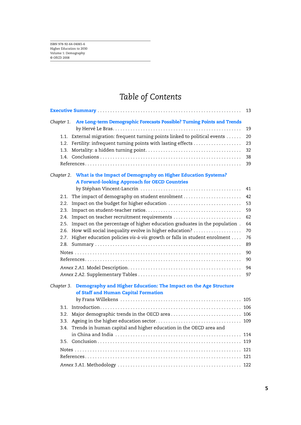 Table of Contents