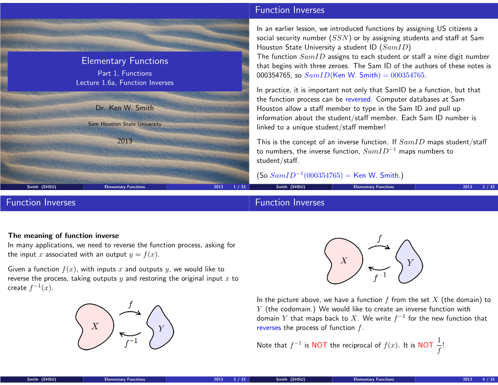 1.6 Function Inverse