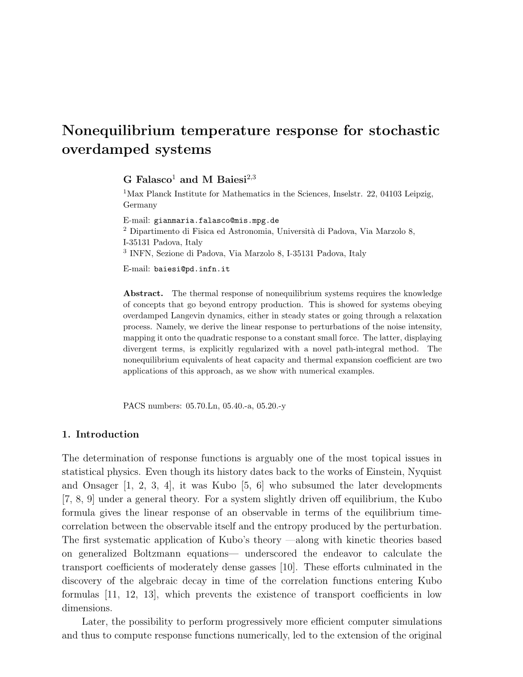 Nonequilibrium Temperature Response for Stochastic Overdamped Systems