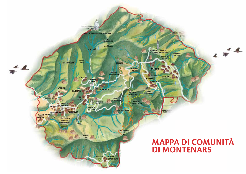 Mappa Di Comunità Di Montenars