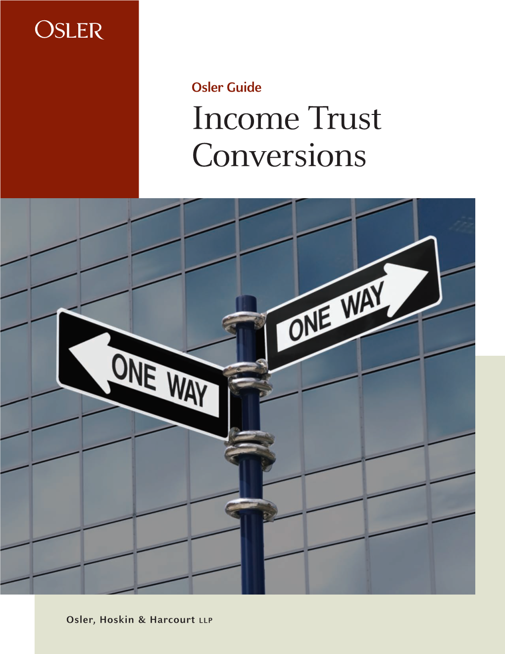 Income Trust Conversions