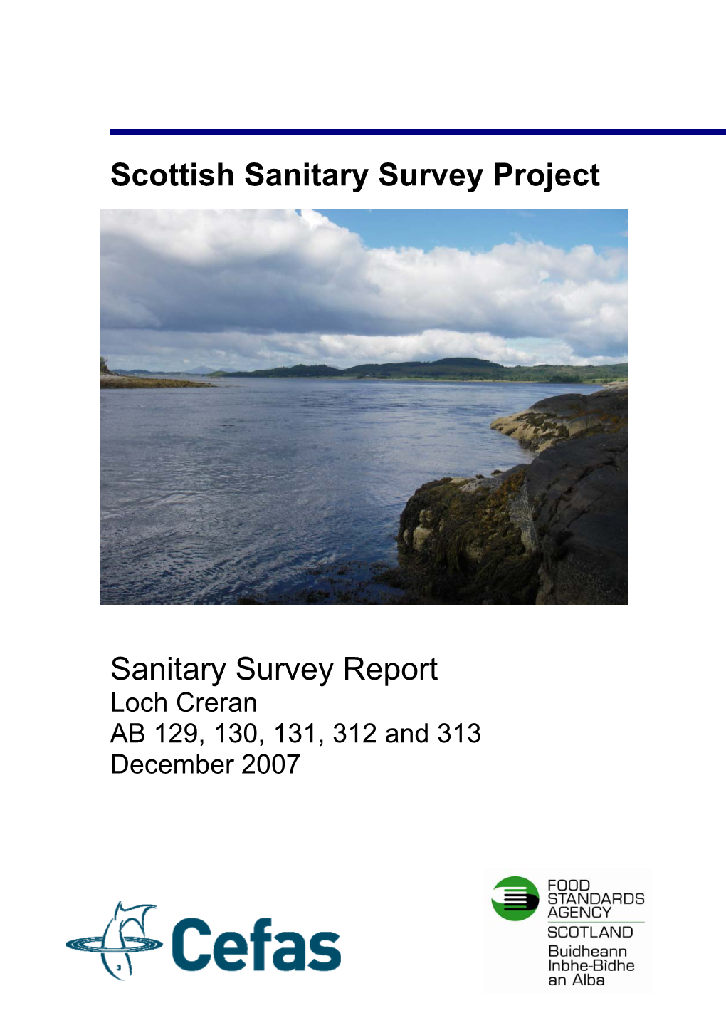 Scottish Sanitary Survey Project Sanitary Survey Report