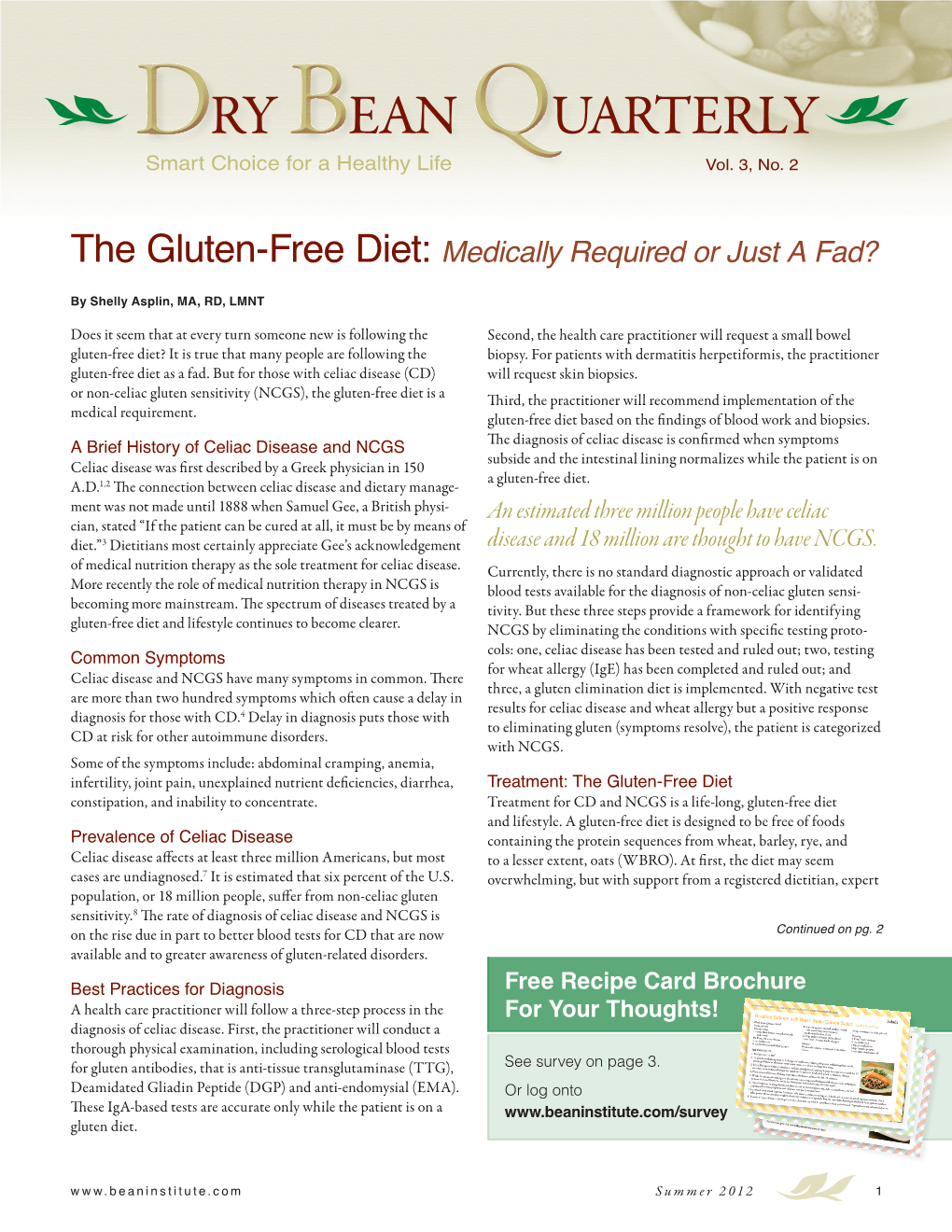 The Gluten-Free Diet: Medically Required Or Just a Fad?