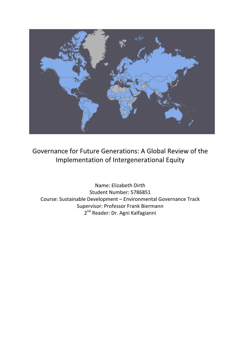 Governance for Future Generations: a Global Review of the Implementation of Intergenerational Equity