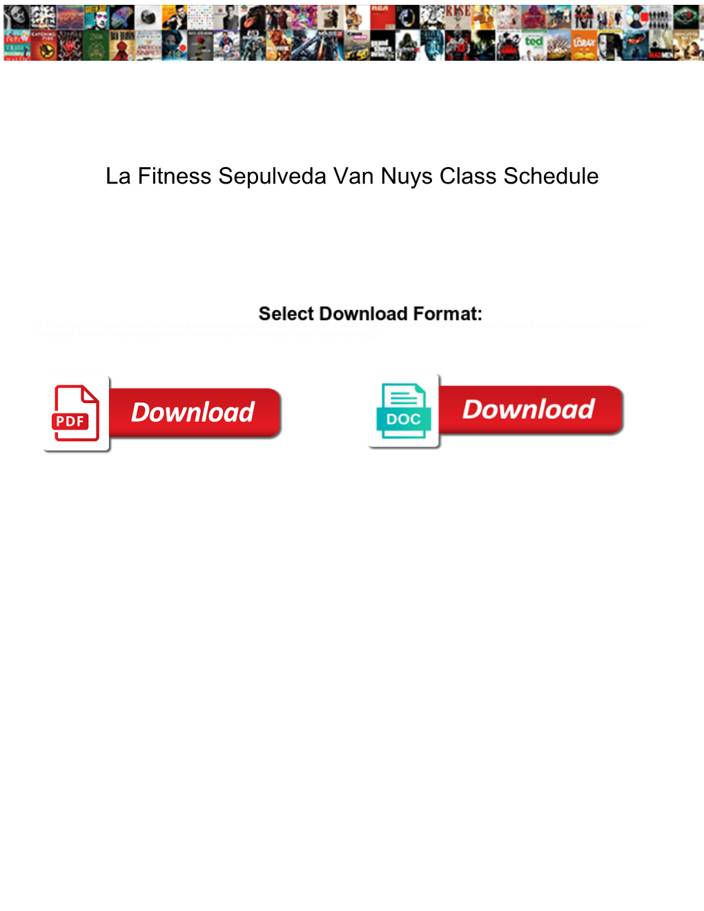 La Fitness Sepulveda Van Nuys Class Schedule