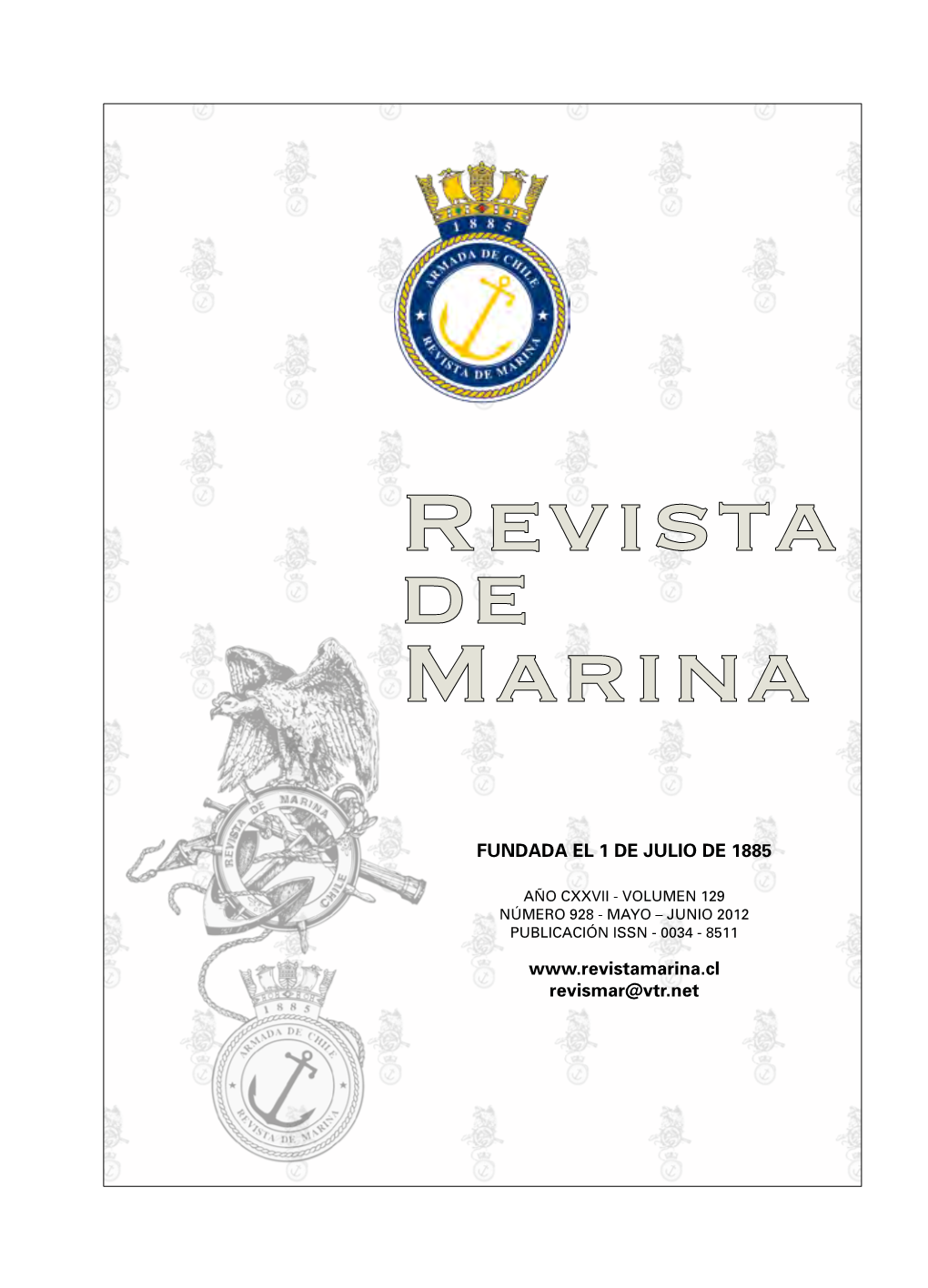 Revista De Marina, Chile, Numero 928, May-Jun 2012