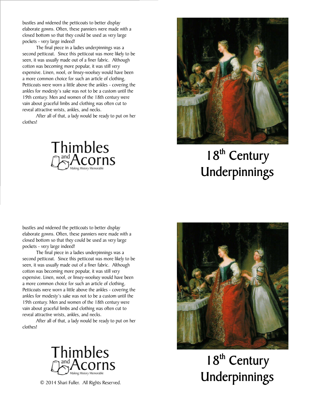 18Th Century Underpinnings