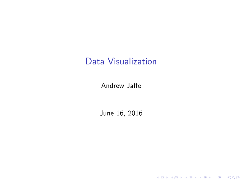 Data Visualization