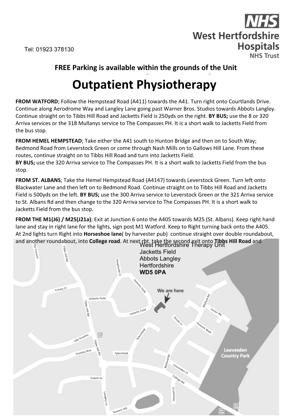 Outpatient Physiotherapy