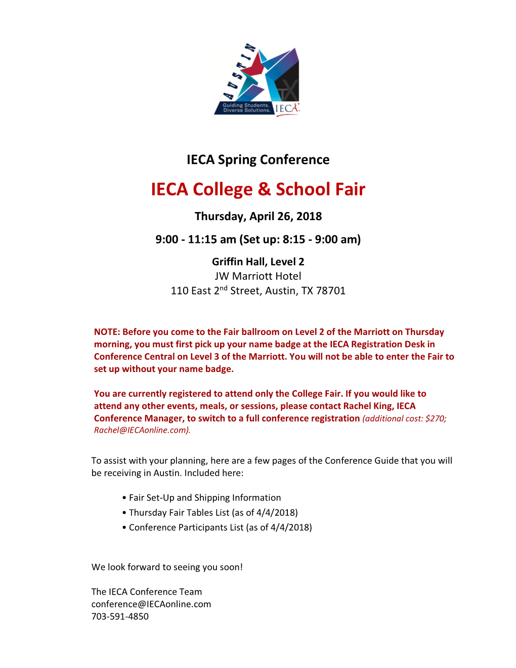 IECA College & School Fair